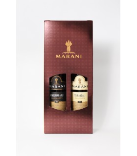 Zestaw prezentowy Kindzmarauli czerwone półsłodkie + Tsinandali białe wytrawne